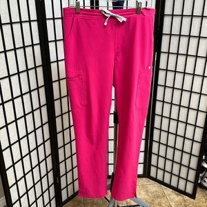 FIGS Yola Skinny Scrub Pants - Shocking Pink (2021 color!)